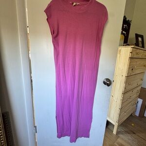 Free People Beach Pink Sleeveless Dress